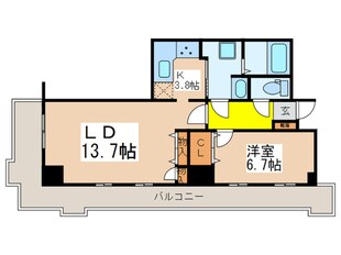 トルナーレ日本橋浜町（11F）の物件間取画像